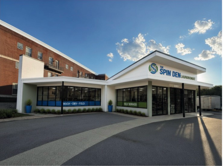 Architectural mock-up of The Spin Den Laundromat