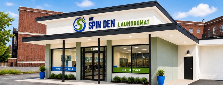 The Spin Den property after exterior improvements